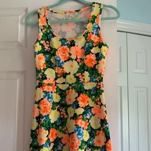 Fit and Flare bright and fun summer dress!